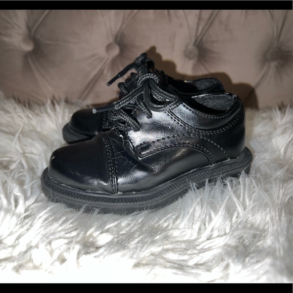 Size 7c Black Stacy Adams Toddler Dress Shoes - Picture 4 of 4